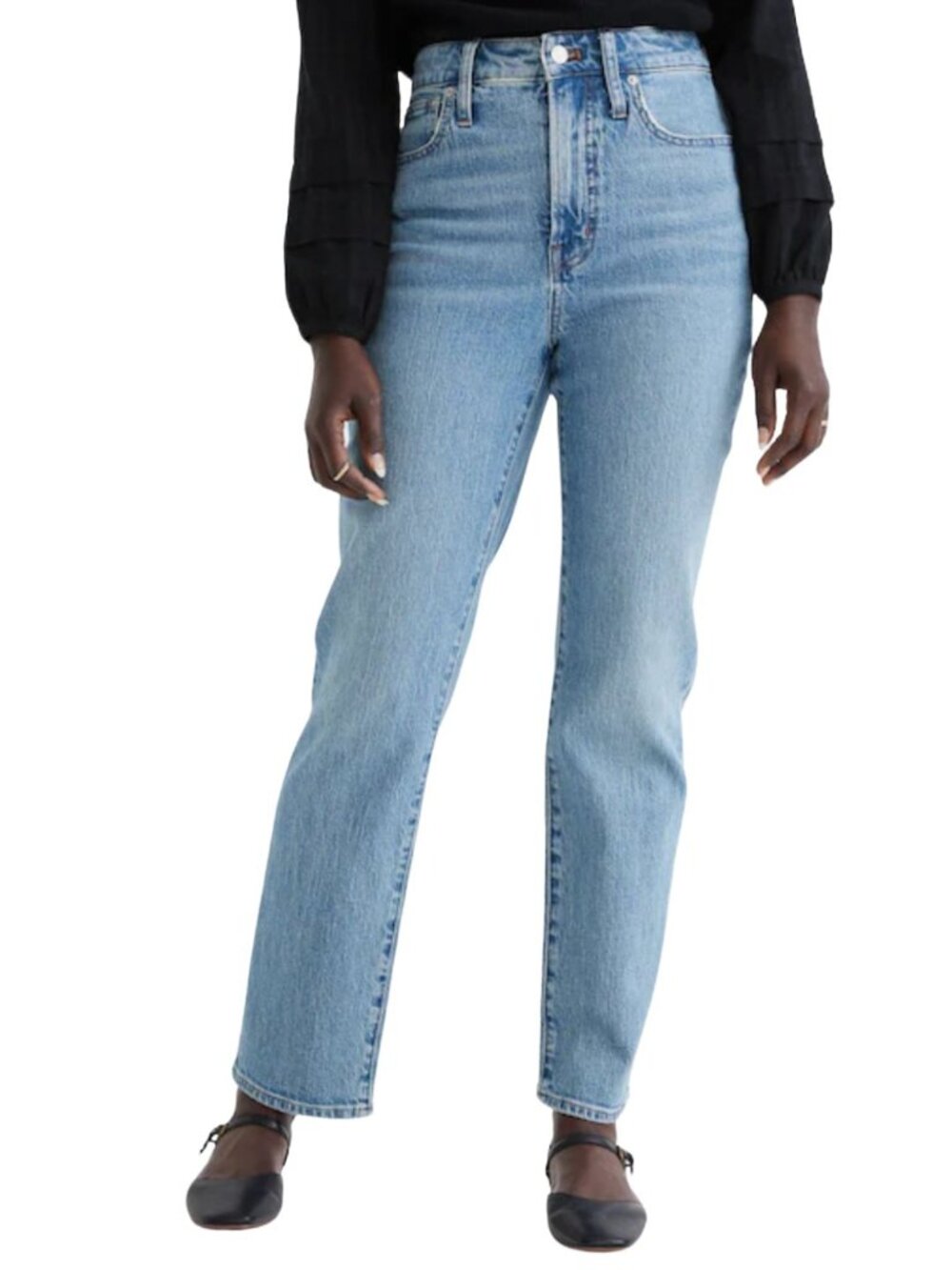 Madewell Curvy Perfect Vintage Straight Jean in Light Wash Size 30 Classic